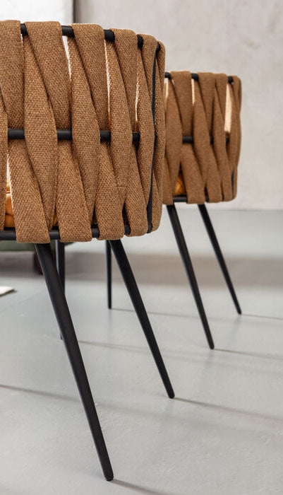 Cheerio Yellow Chair with Armrest (4/Set) - WOO .Design