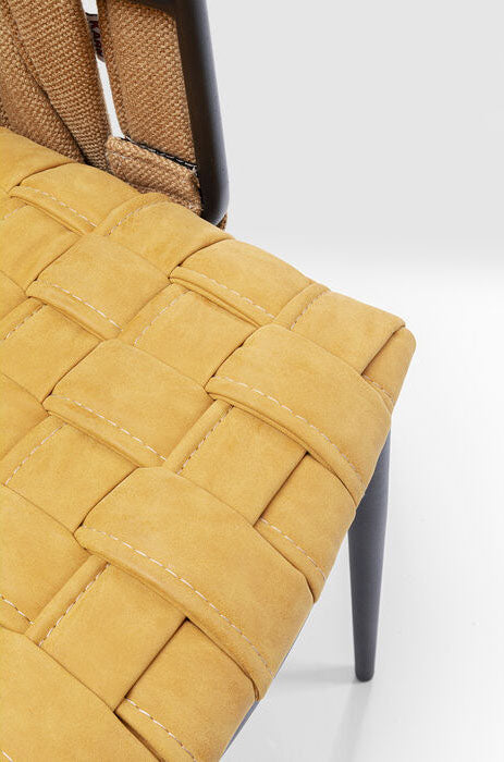 Cheerio Yellow Chair with Armrest (4/Set) - WOO .Design