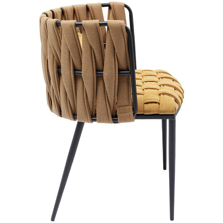 Cheerio Yellow Chair with Armrest (4/Set) - WOO .Design
