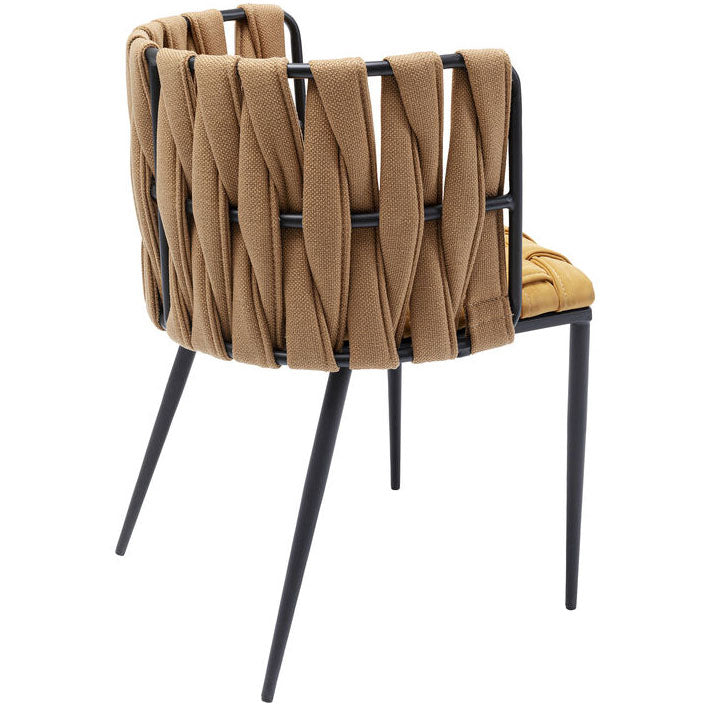 Cheerio Yellow Chair with Armrest (4/Set) - WOO .Design