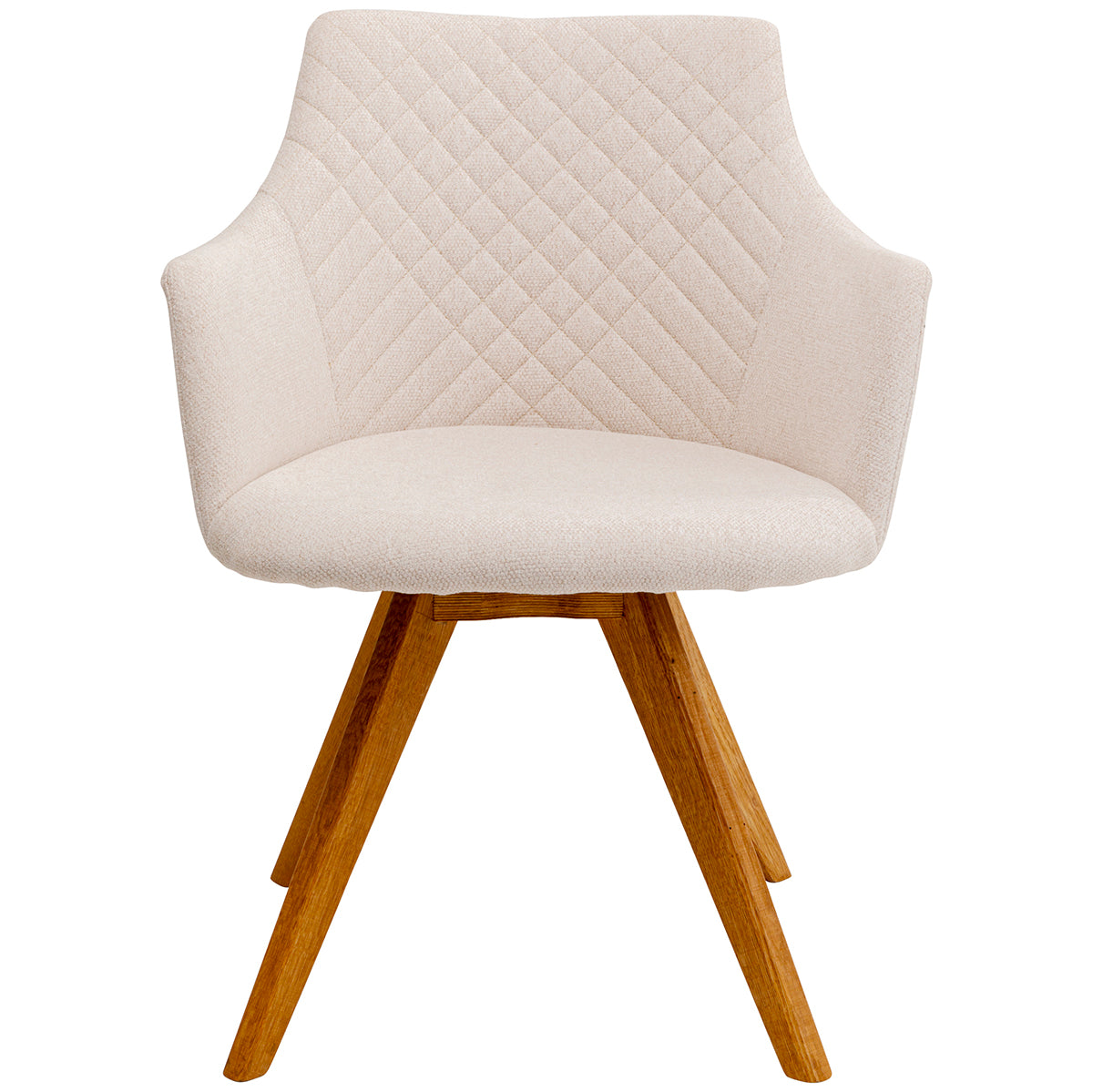 Coco Cream Chenille Swivel Chair