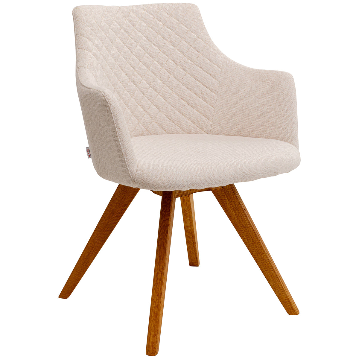 Coco Cream Chenille Swivel Chair