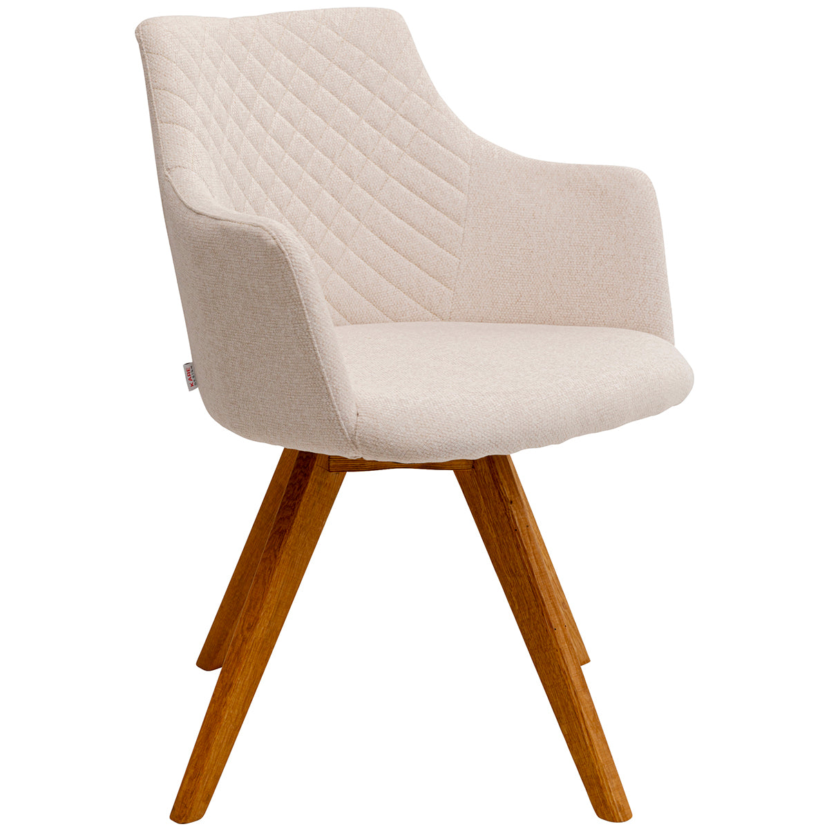 Coco Cream Chenille Swivel Chair