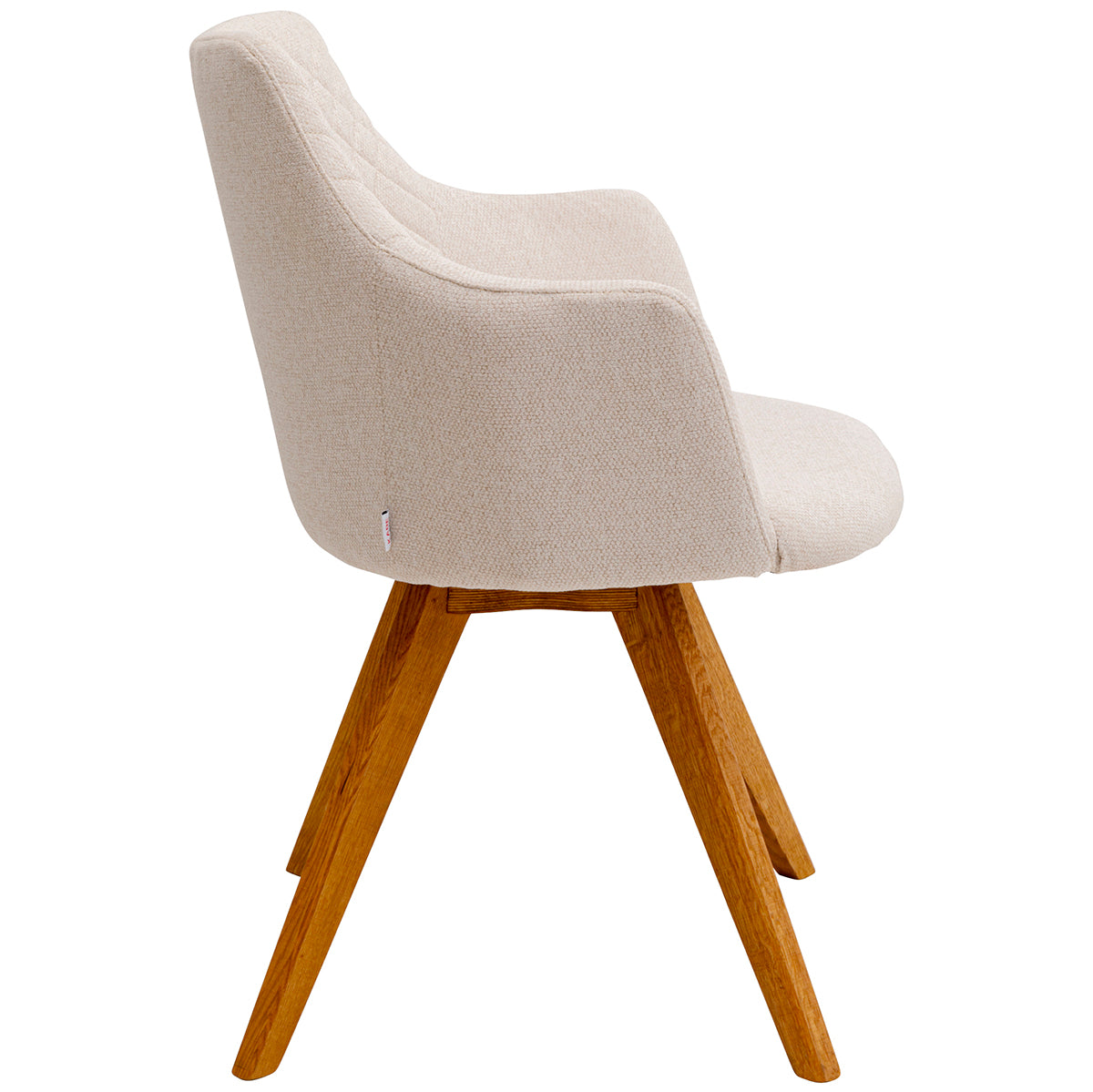 Coco Cream Chenille Swivel Chair