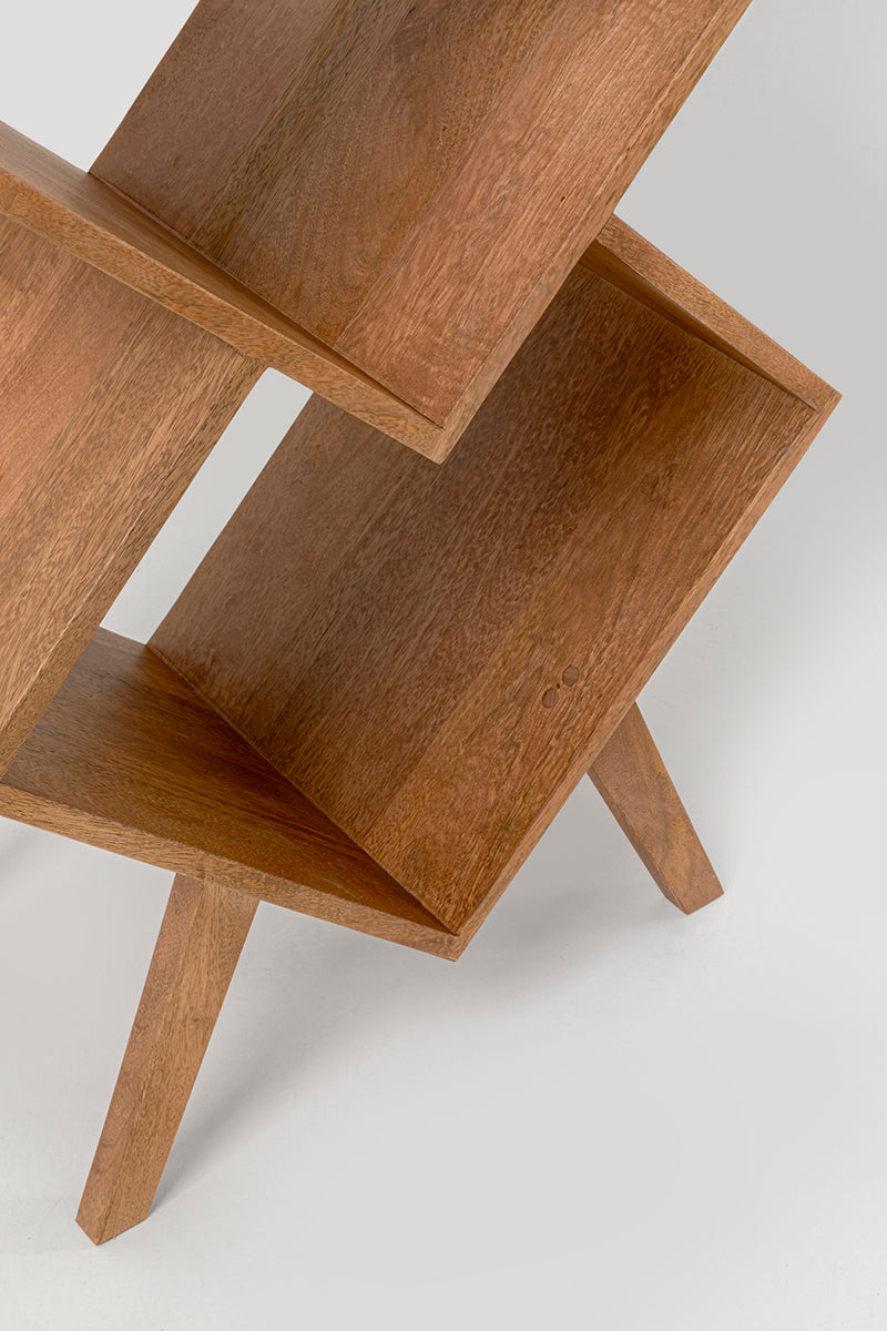 Cubes Balance Slim Mango Wood Shelf