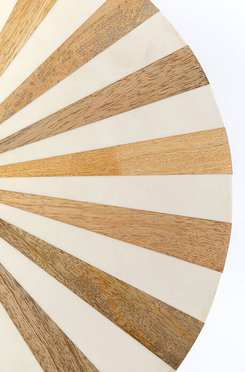Domero Cirque Gold White Side Table