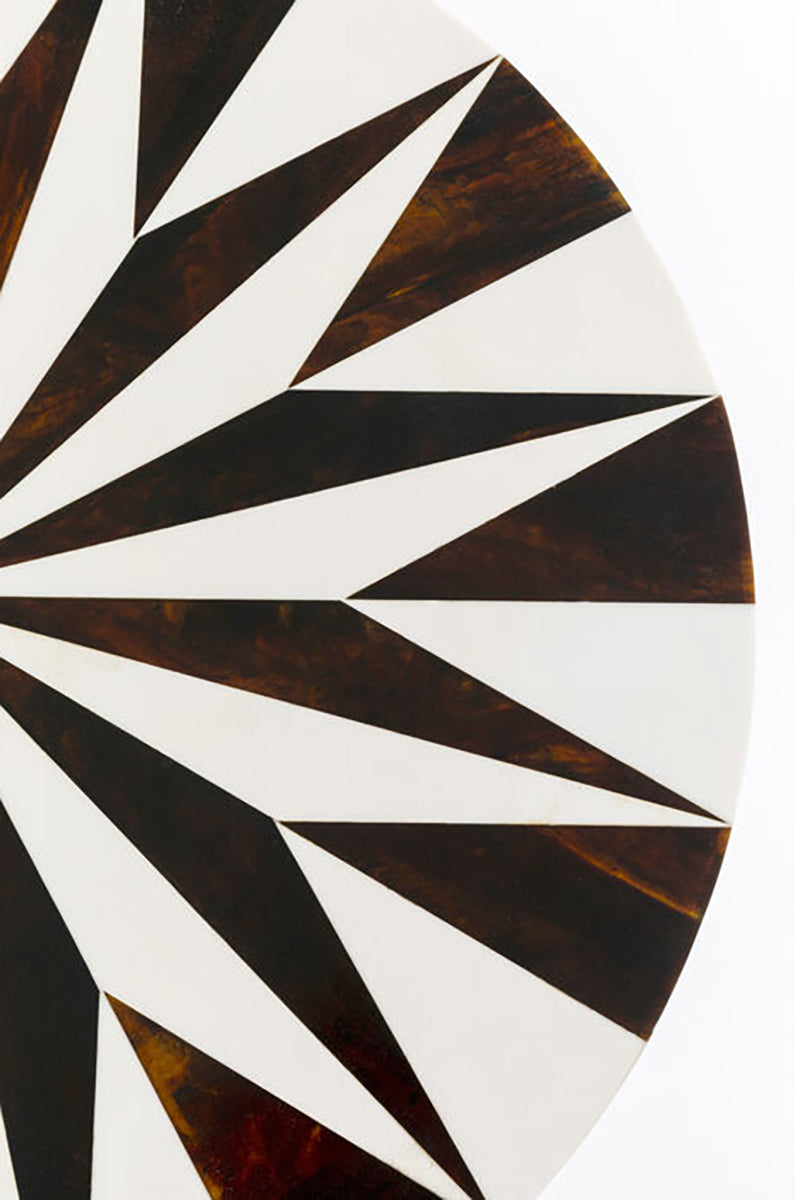 Domero Star Brown/White Side Table