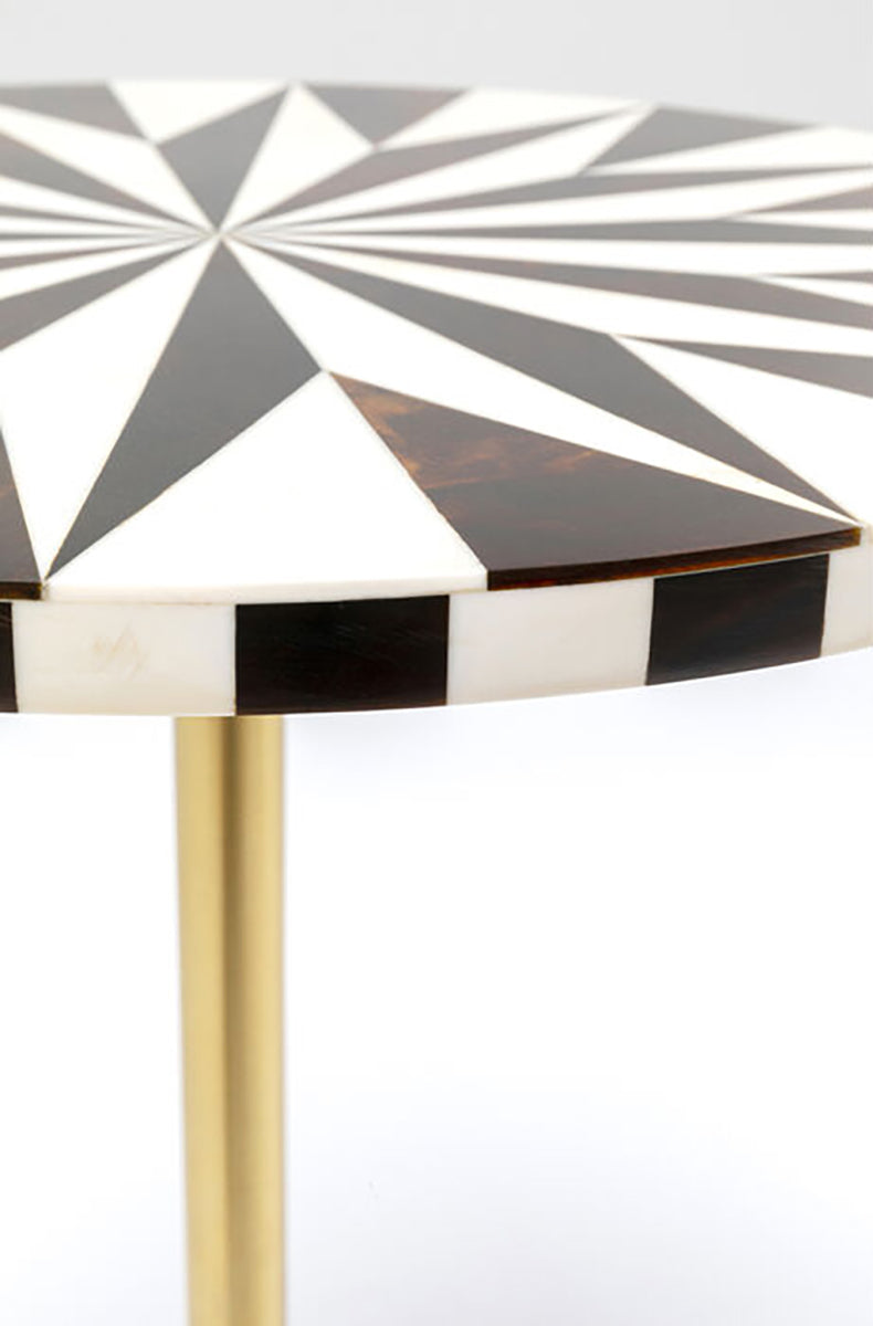 Domero Star Brown/White Side Table