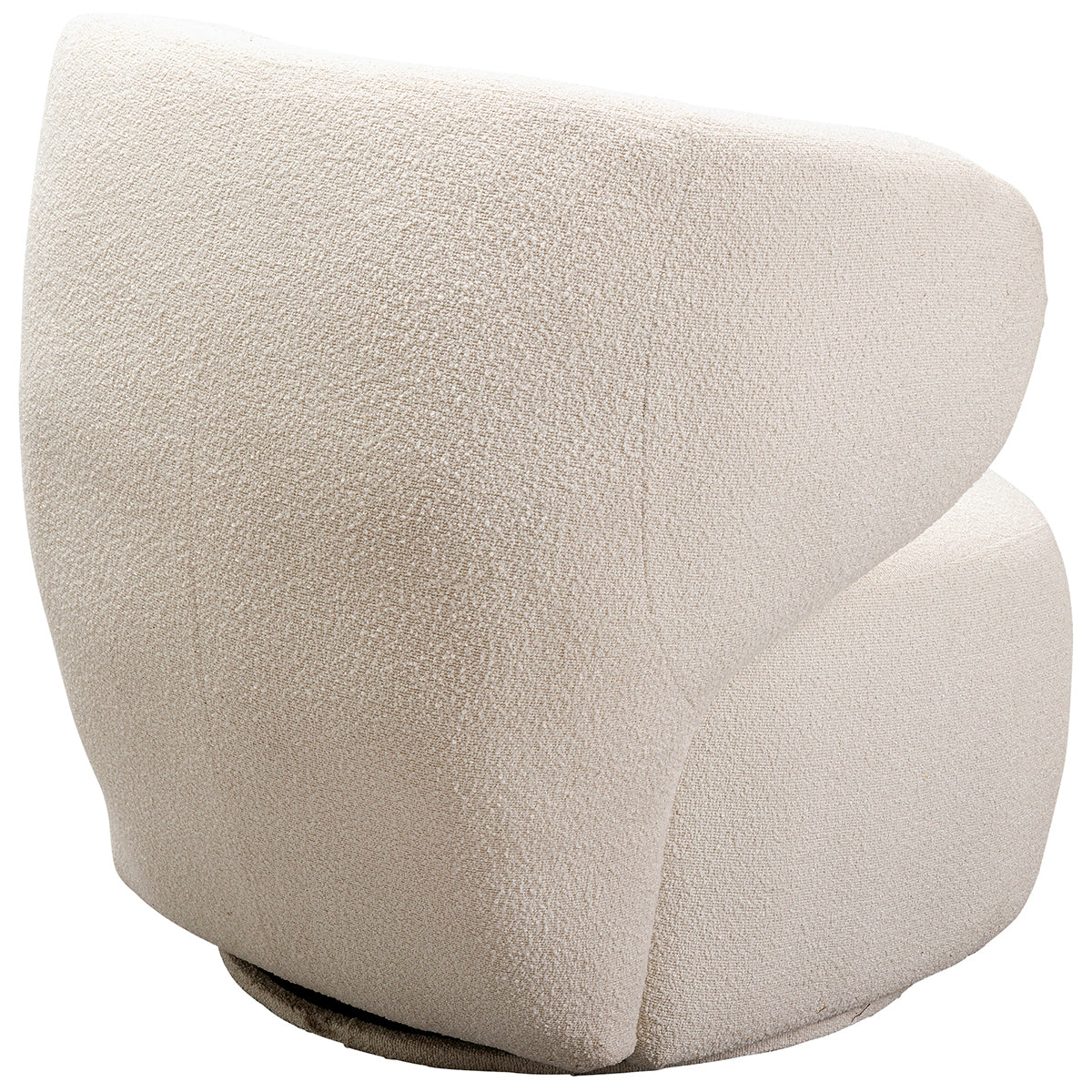 Elite Cream Boucle Swivel Armchair