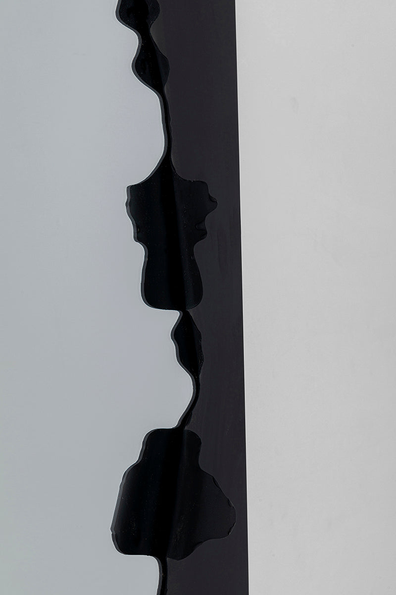 Explosion Black Wall Mirror