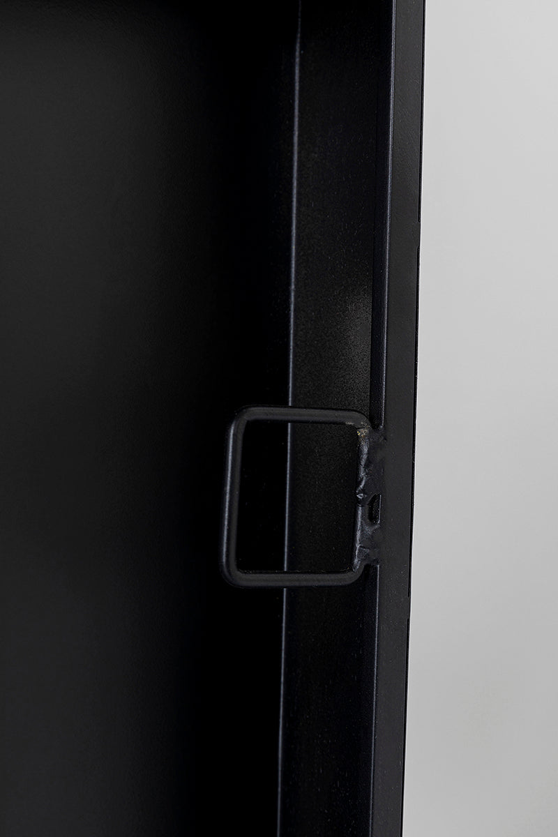 Explosion Black Wall Mirror