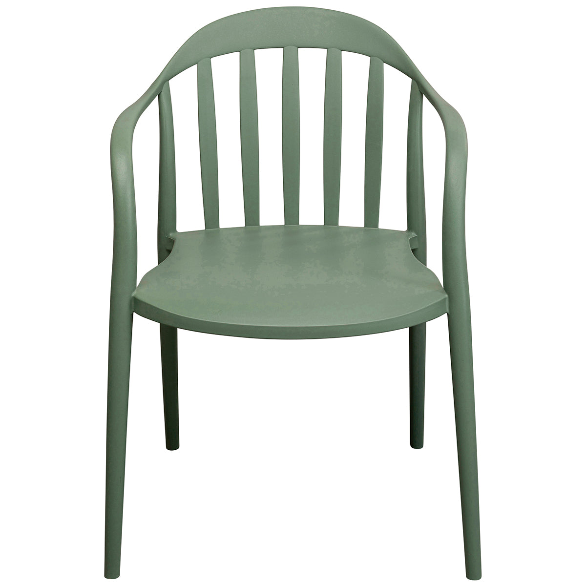 Flores Grey Green Chair with Armrest