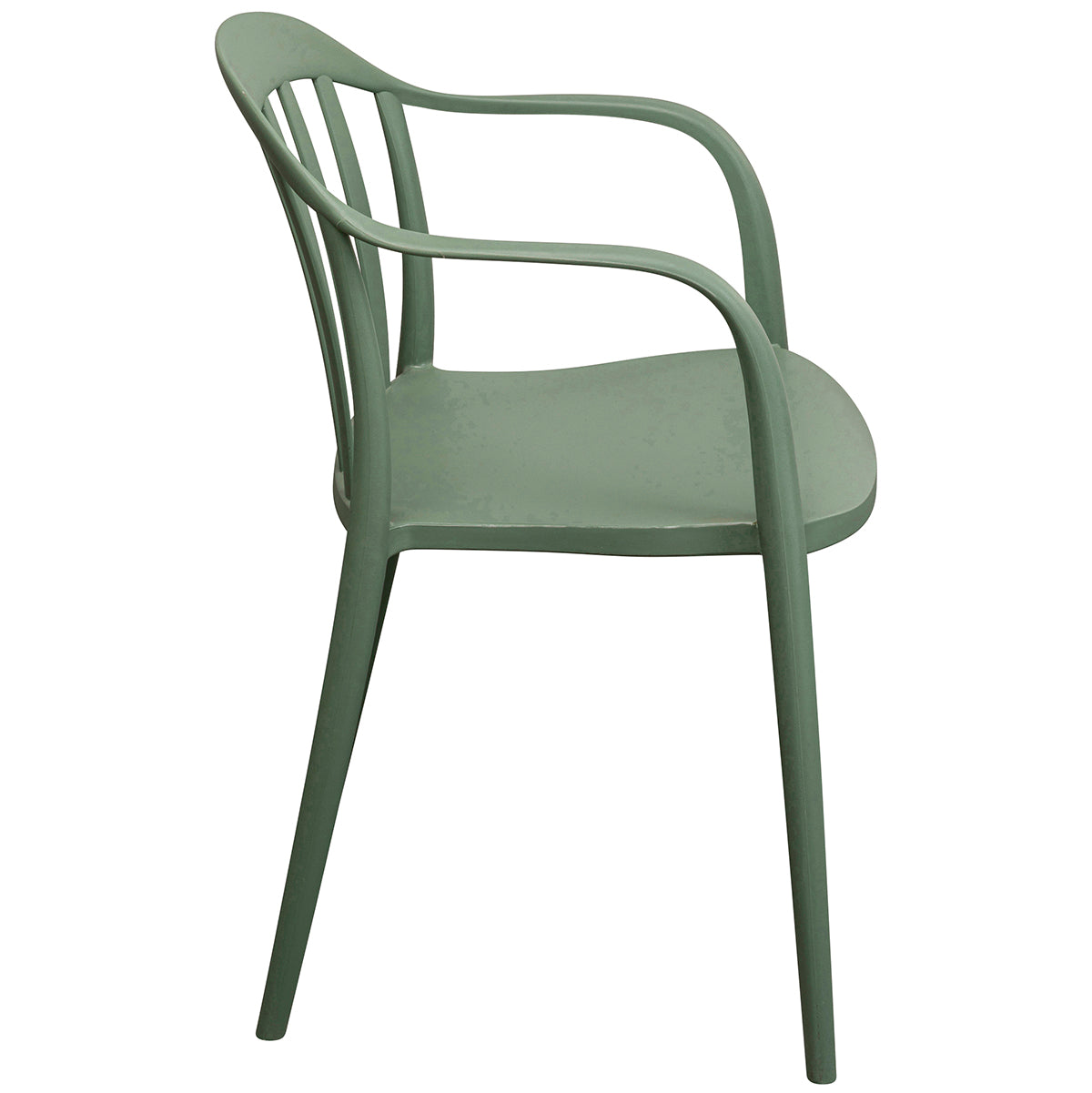 Flores Grey Green Chair with Armrest