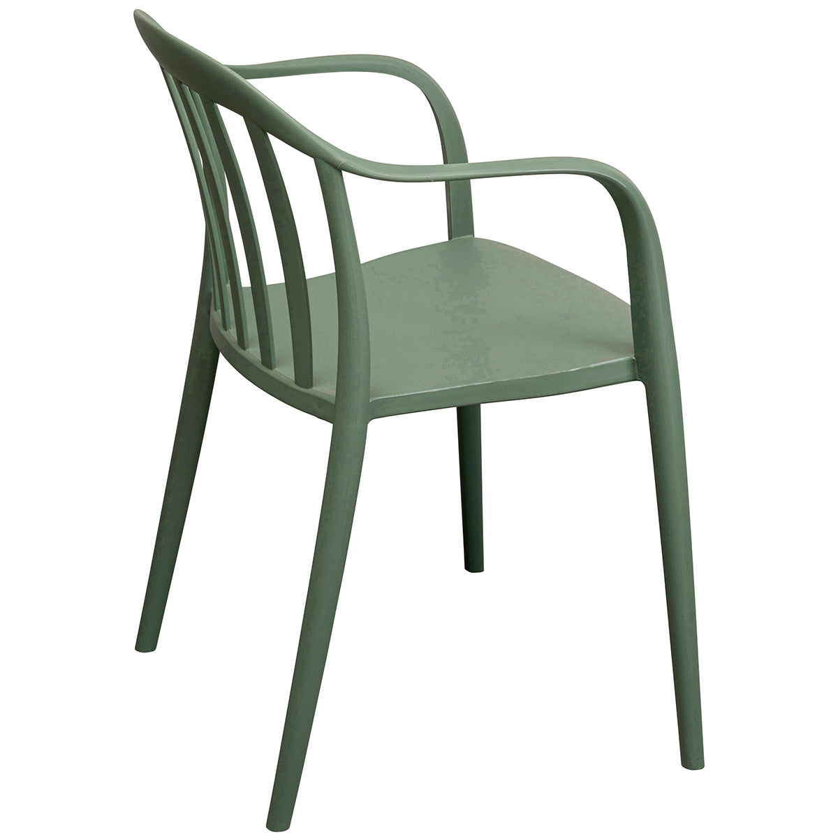 Flores Grey Green Chair with Armrest