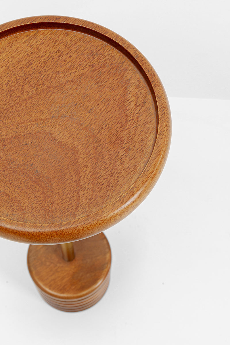 Fredo Brown/Gold Side Table