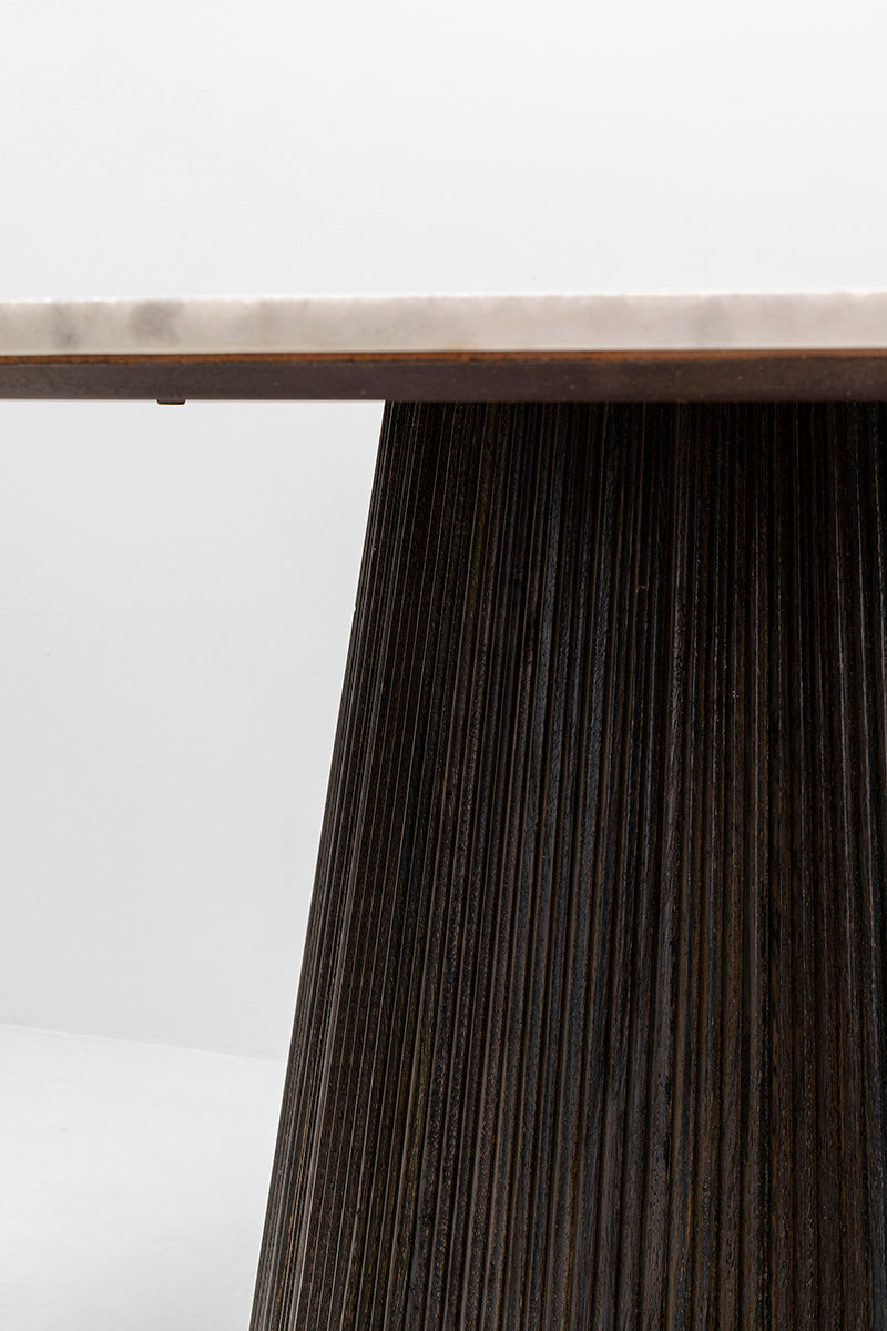 Glenn Mango Wood/Marble Dining Table