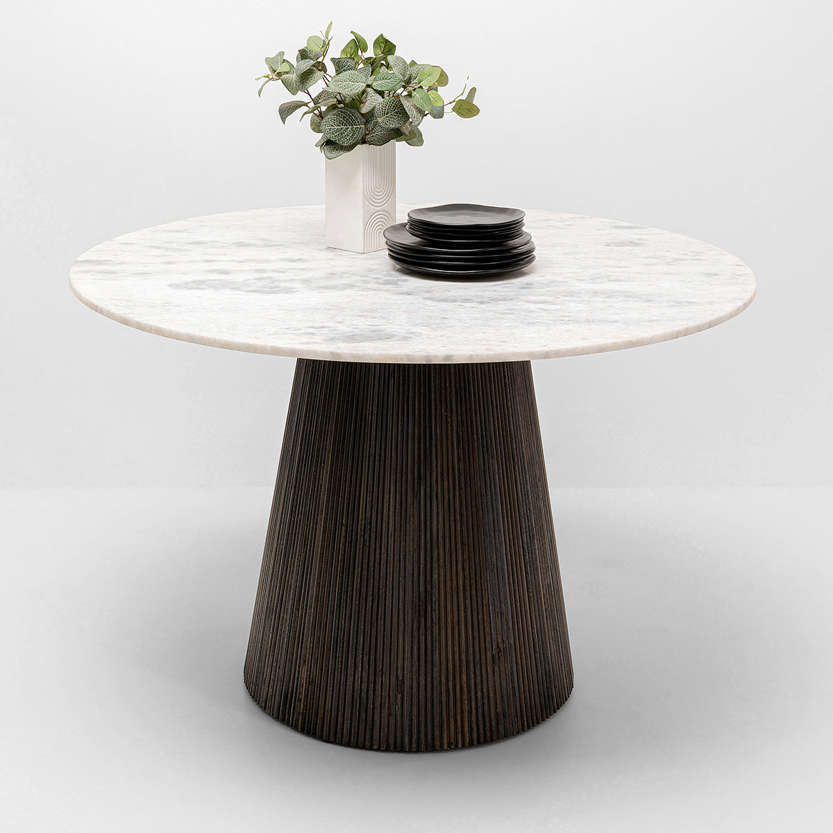 Glenn Mango Wood/Marble Dining Table