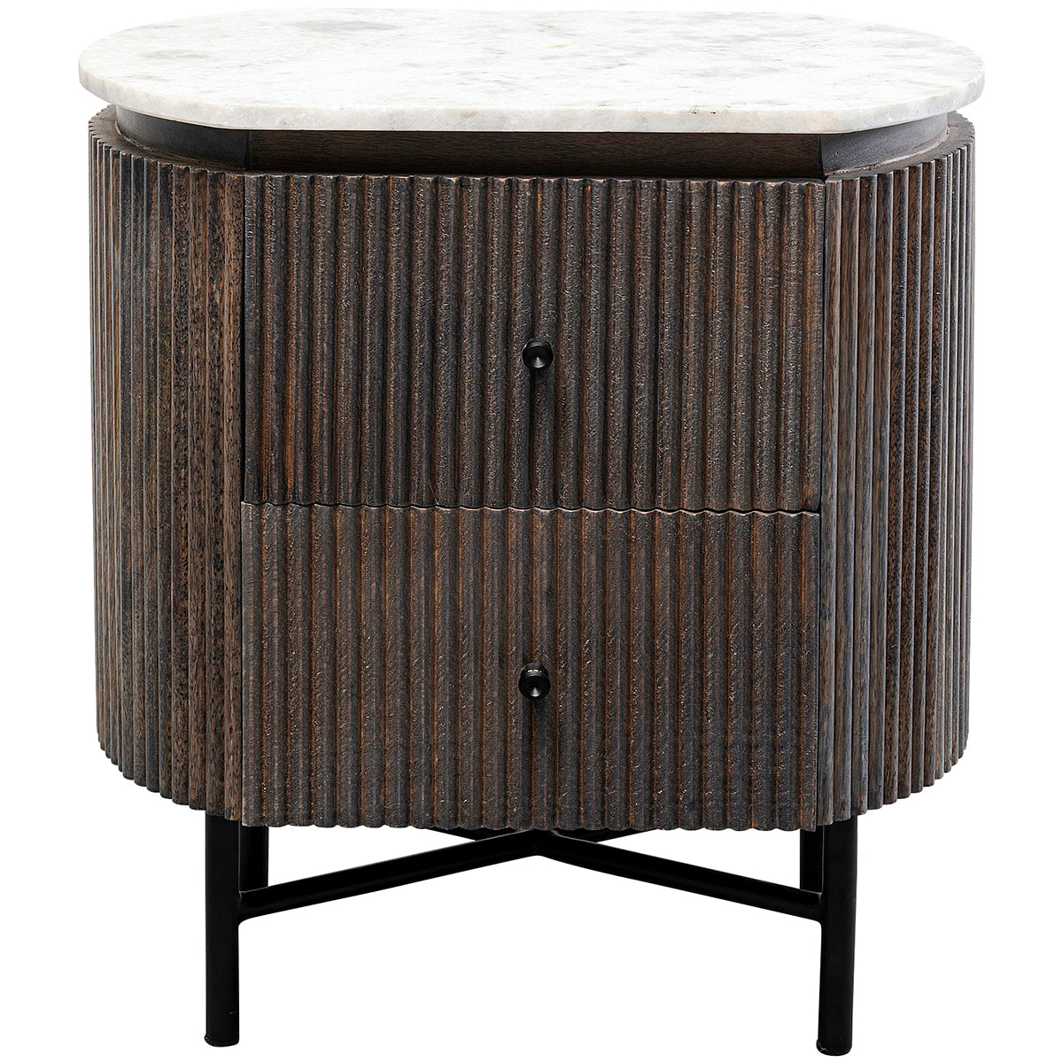 Glenn Mango Wood/Marble Small Dresser