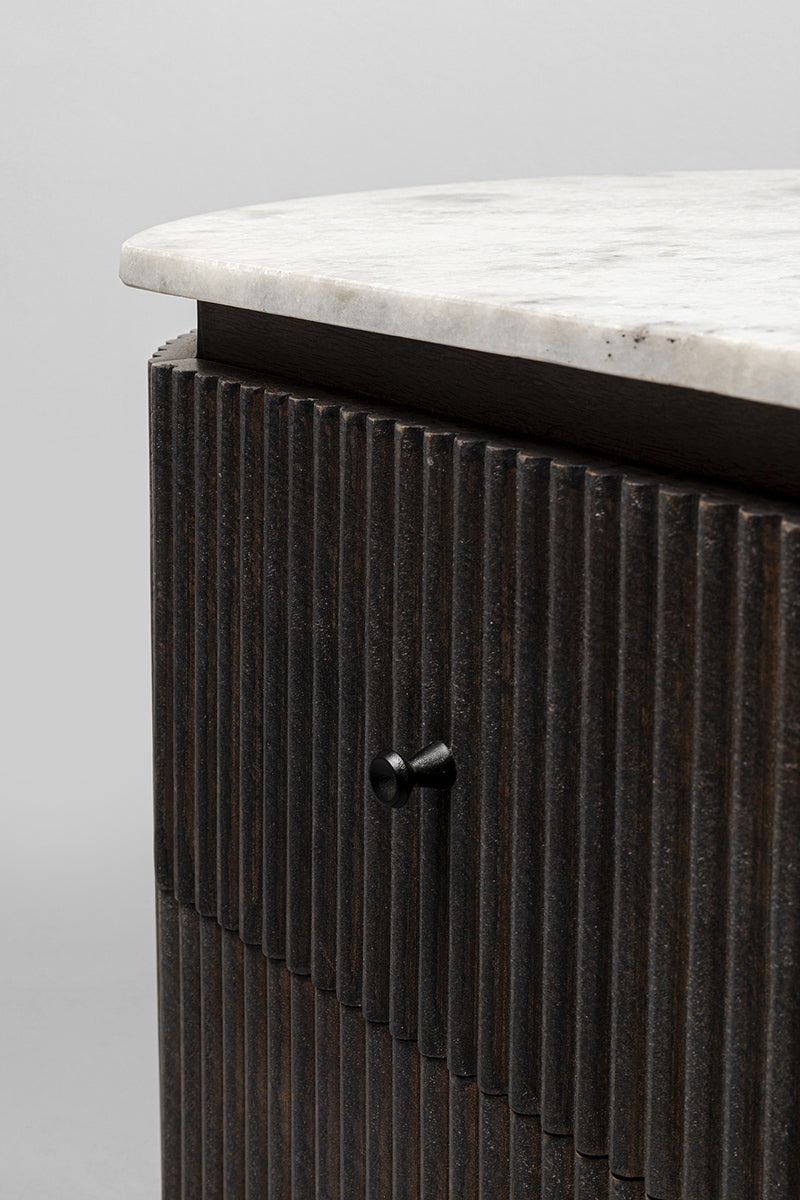 Glenn Mango Wood/Marble Small Dresser