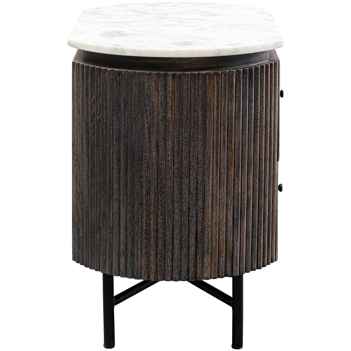 Glenn Mango Wood/Marble Small Dresser