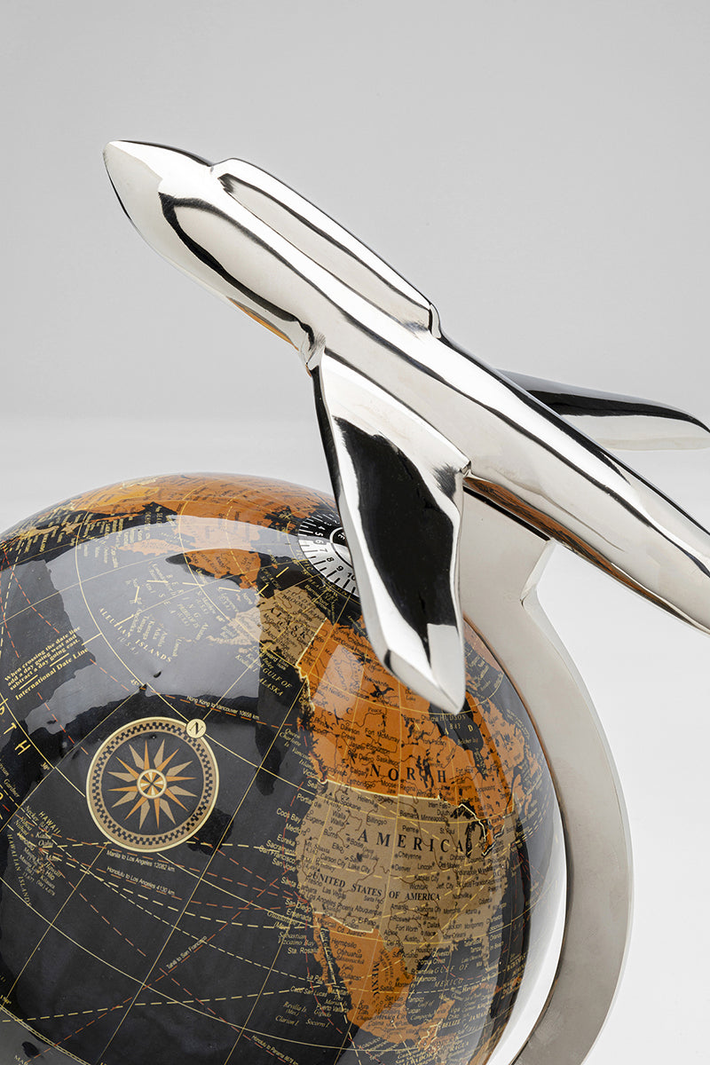 Globe Top Plane Deco Object