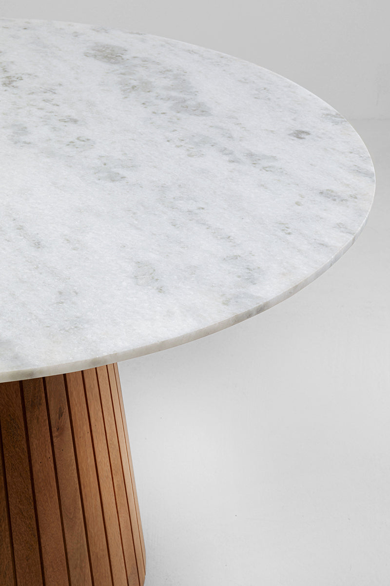 Grace Mango Wood/Marble Dining Table