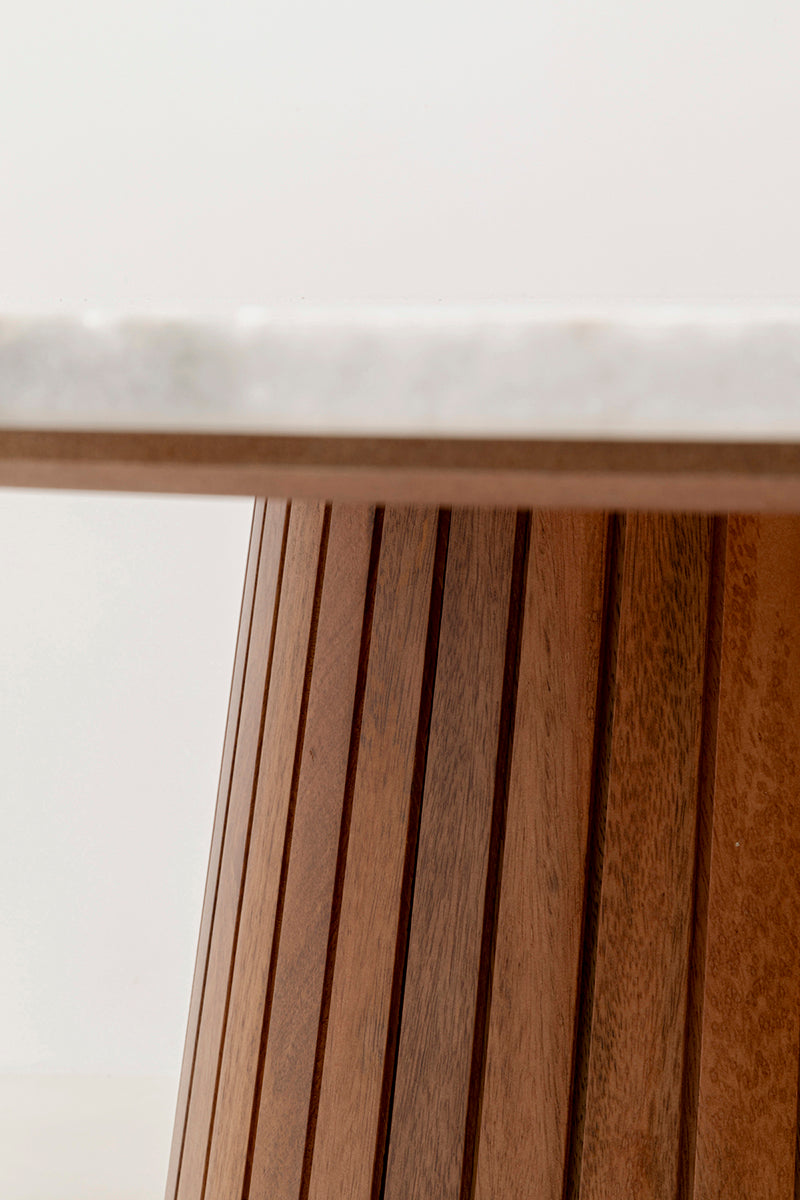 Grace Mango Wood/Marble Dining Table
