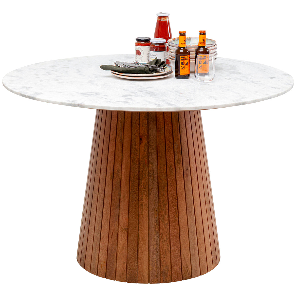 Grace Mango Wood/Marble Dining Table