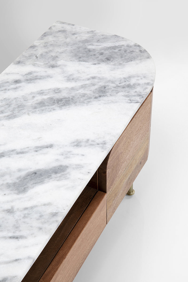 Grace Mango Wood/Marble Lowboard
