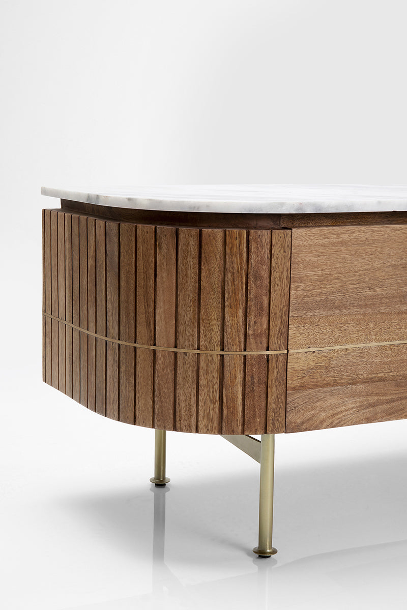 Grace Mango Wood/Marble Lowboard