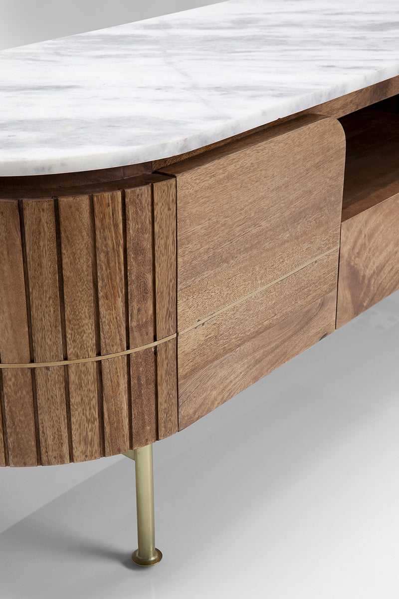 Grace Mango Wood/Marble Lowboard