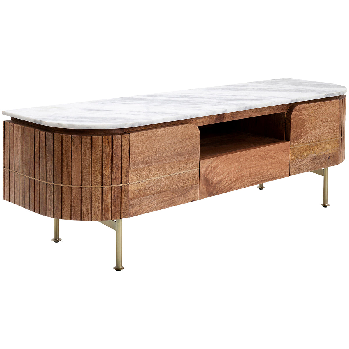 Grace Mango Wood/Marble Lowboard