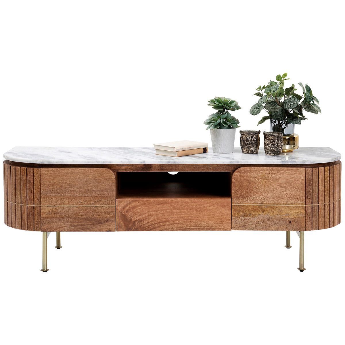 Grace Mango Wood/Marble Lowboard