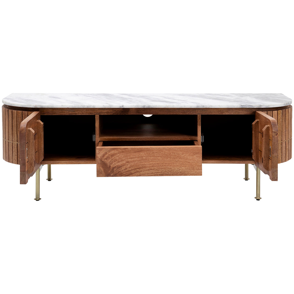 Grace Mango Wood/Marble Lowboard