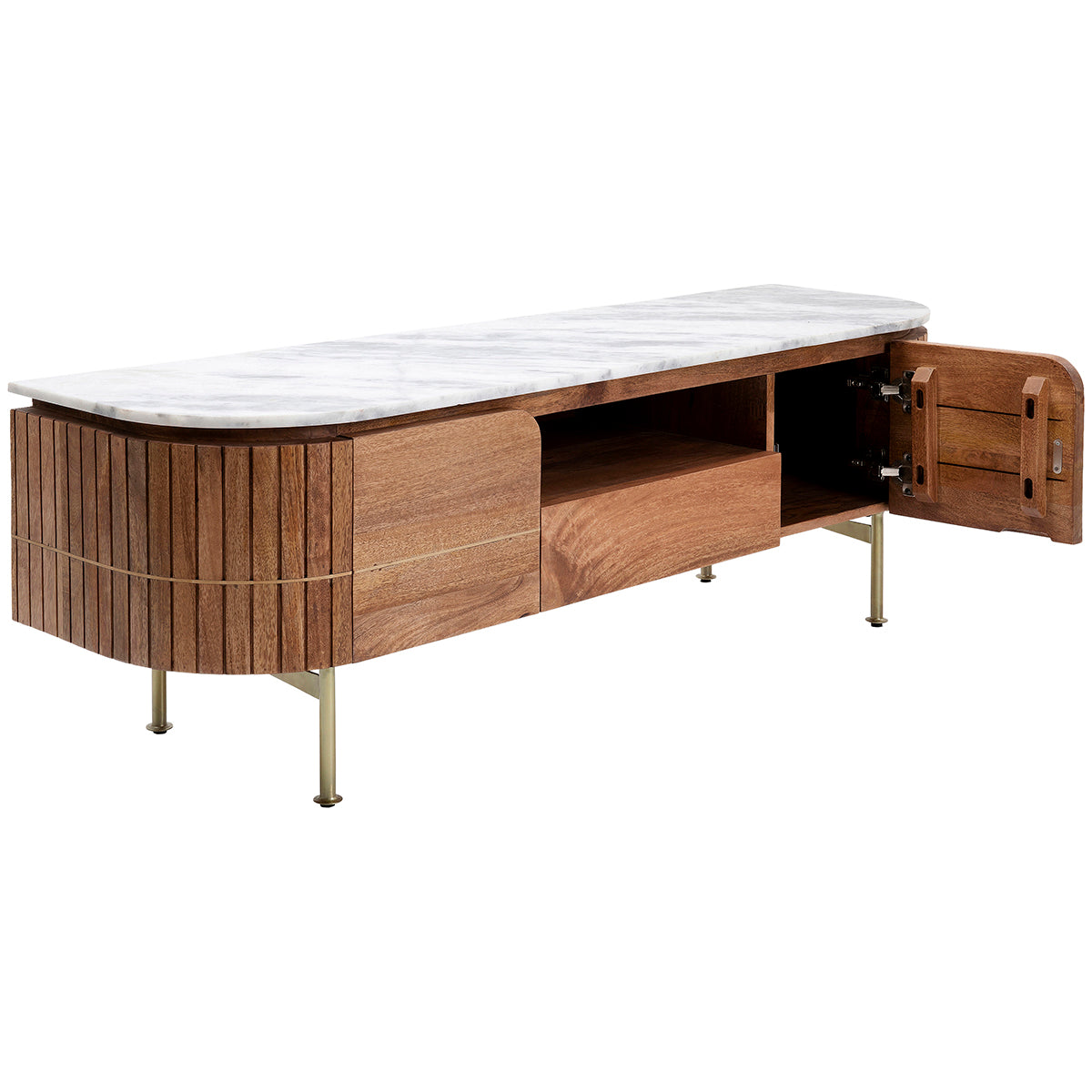 Grace Mango Wood/Marble Lowboard