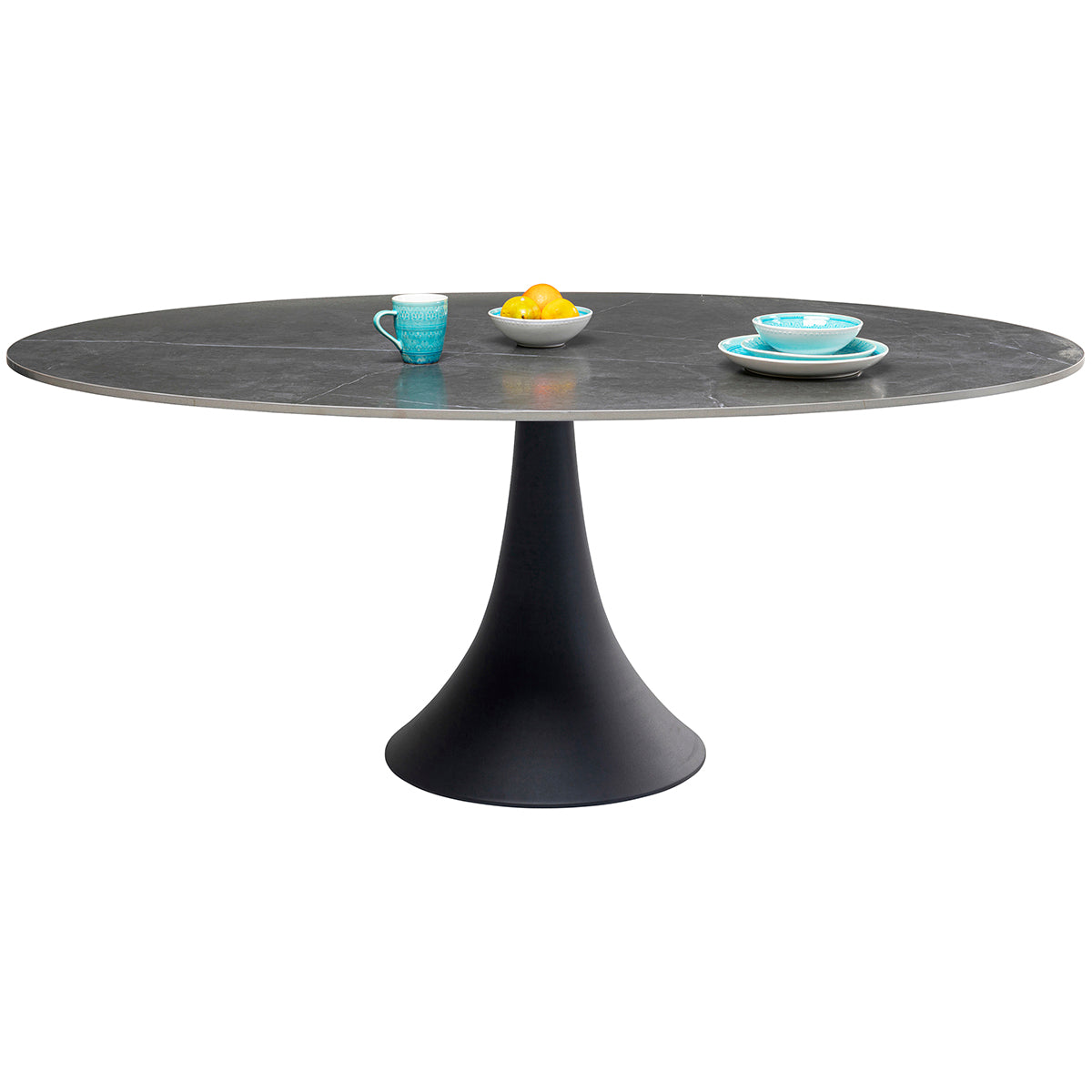 Grande Possibilita Black Oval Table