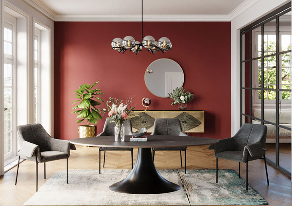 Grande Possibilita Black Oval Table