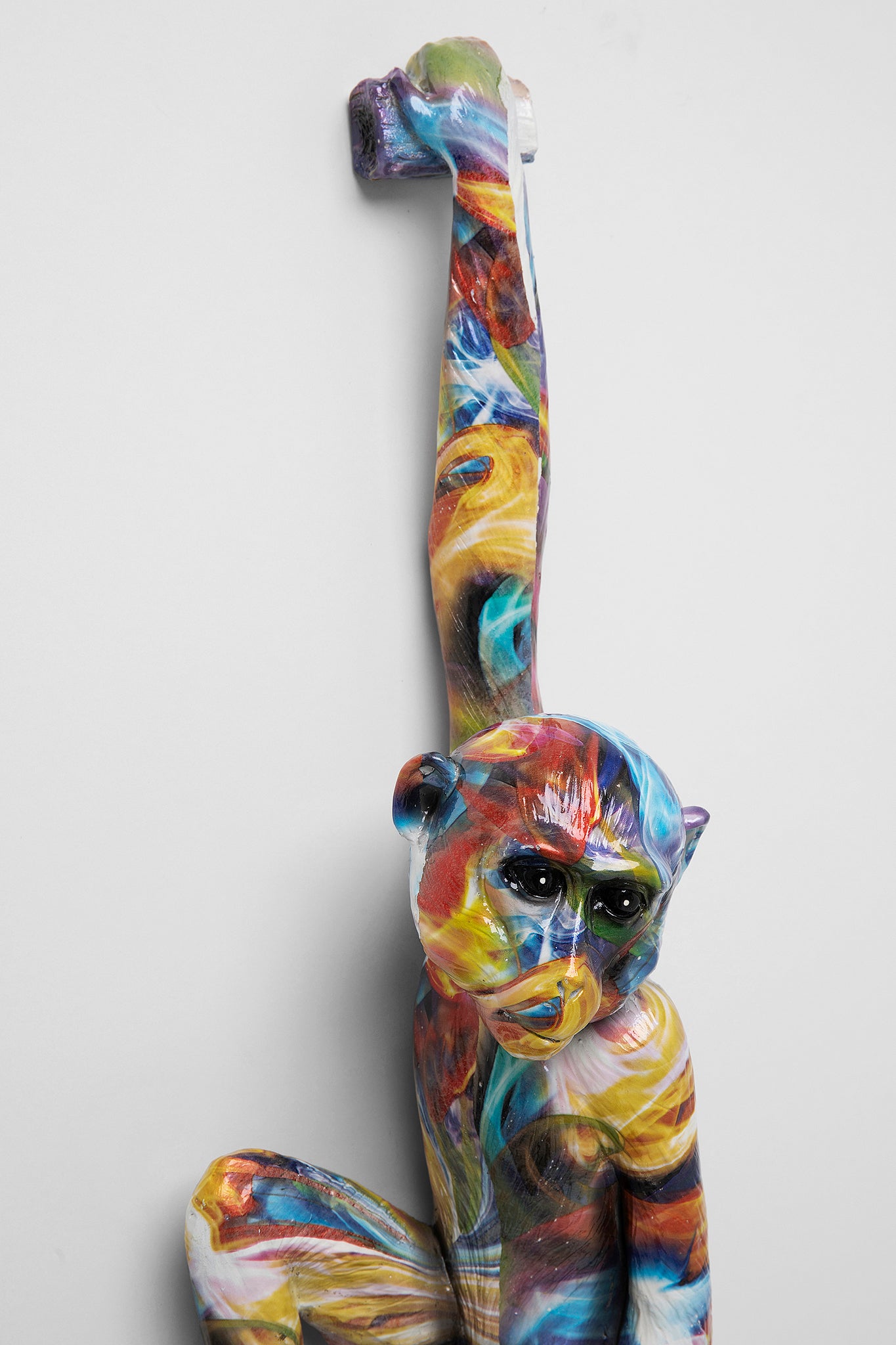 Hanging Ape Colorful Wall Object