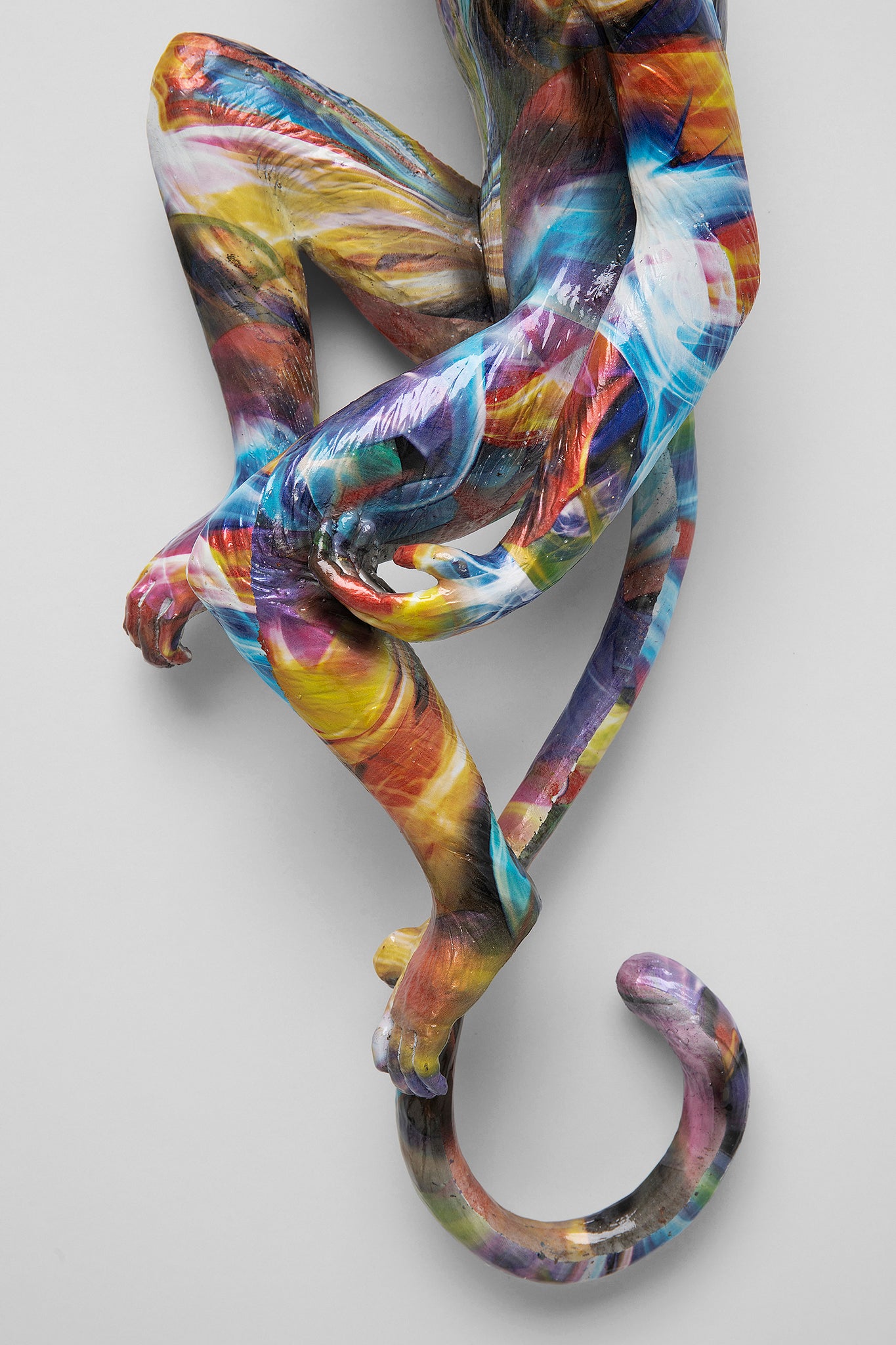 Hanging Ape Colorful Wall Object