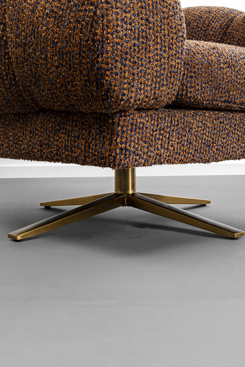 Janno Boucle Swivel Armchair