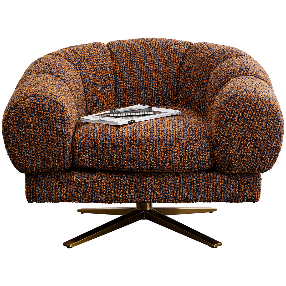 Janno Boucle Swivel Armchair