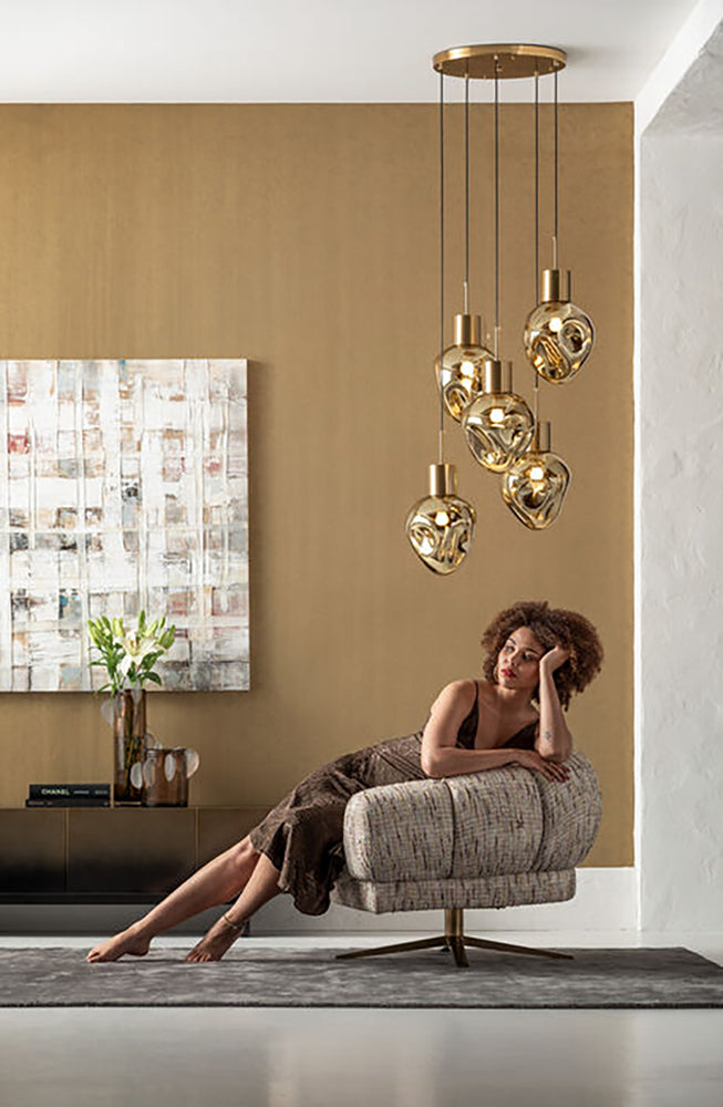 Janno Boucle Swivel Armchair