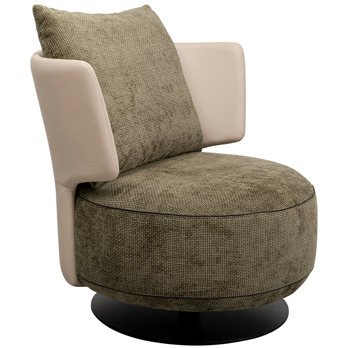 Josh Velvet Swivel Armchair