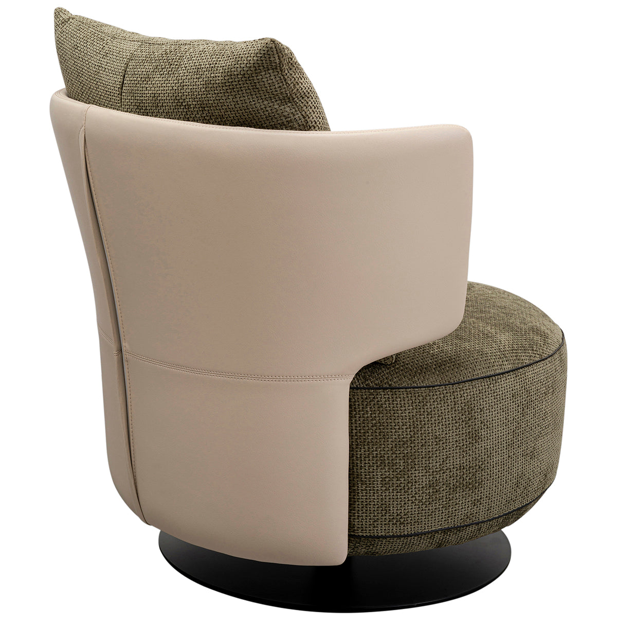Josh Velvet Swivel Armchair