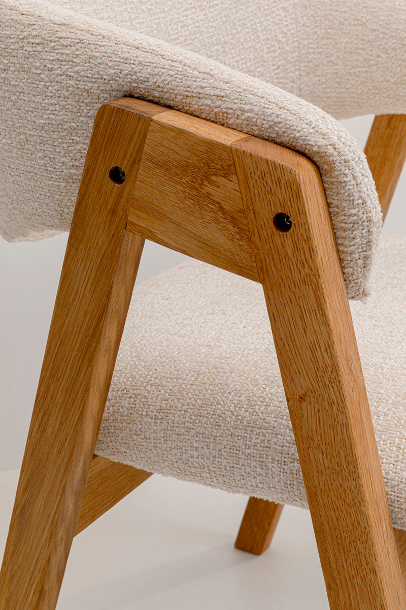 Julius Boucle Chair with Armrest