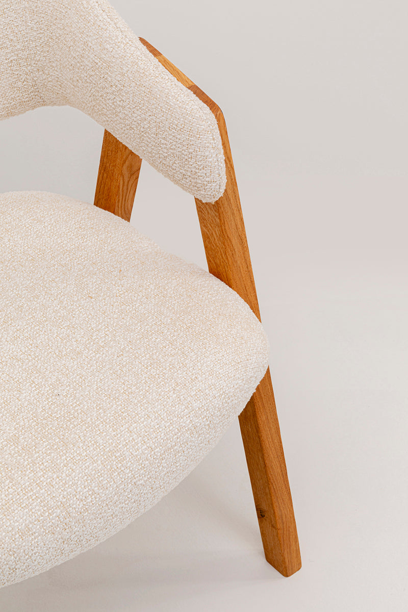 Julius Boucle Chair with Armrest