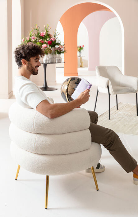Livelli Boucle Cocktail Armchair - WOO .Design