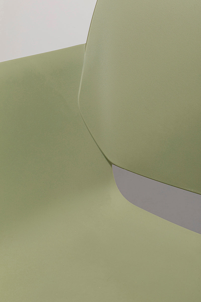Madeira Green Chair with Armrest