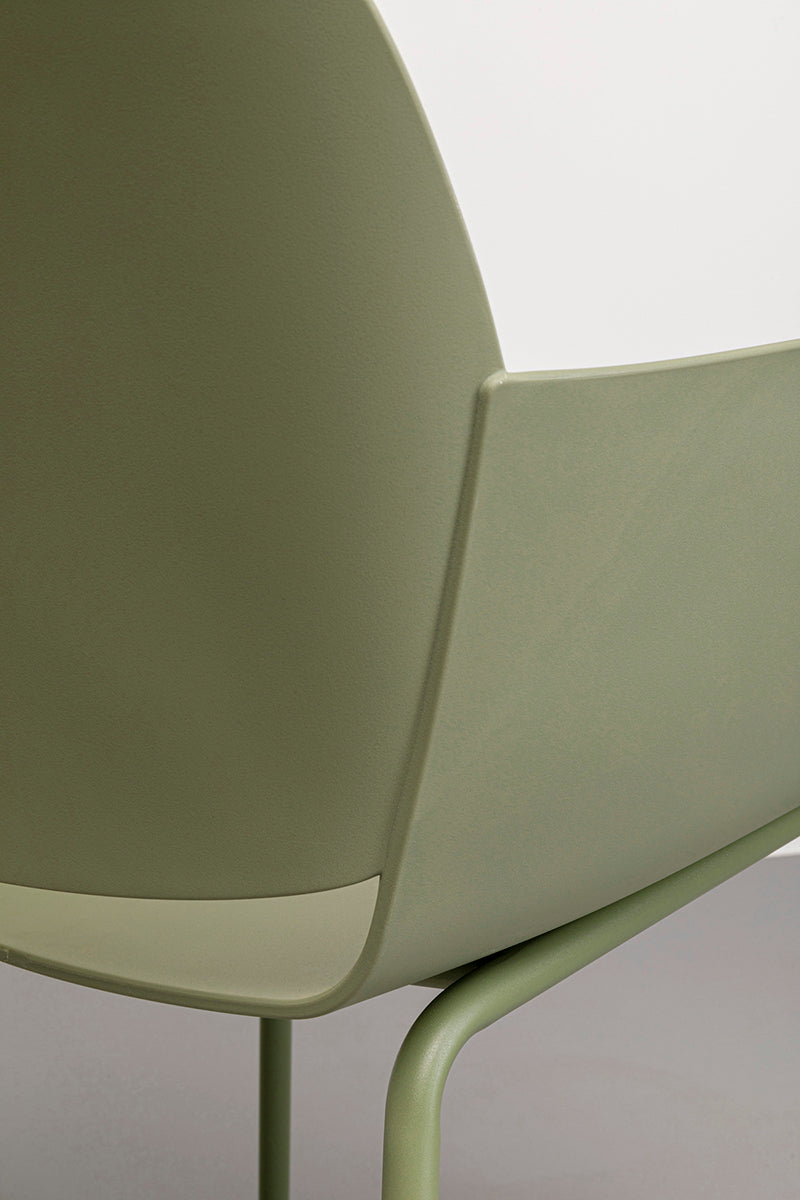Madeira Green Chair with Armrest