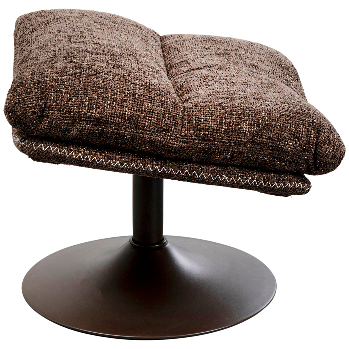 Montreal Brown Armchair with Stool